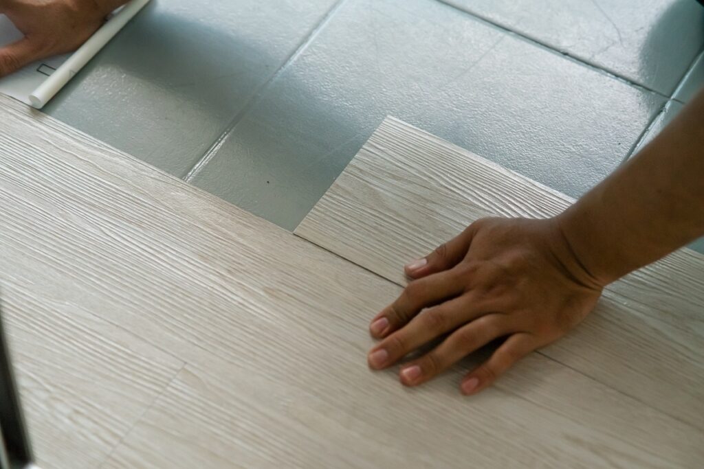 Vinyl flooring is available in a variety of colors, styles, and designs to match any décor